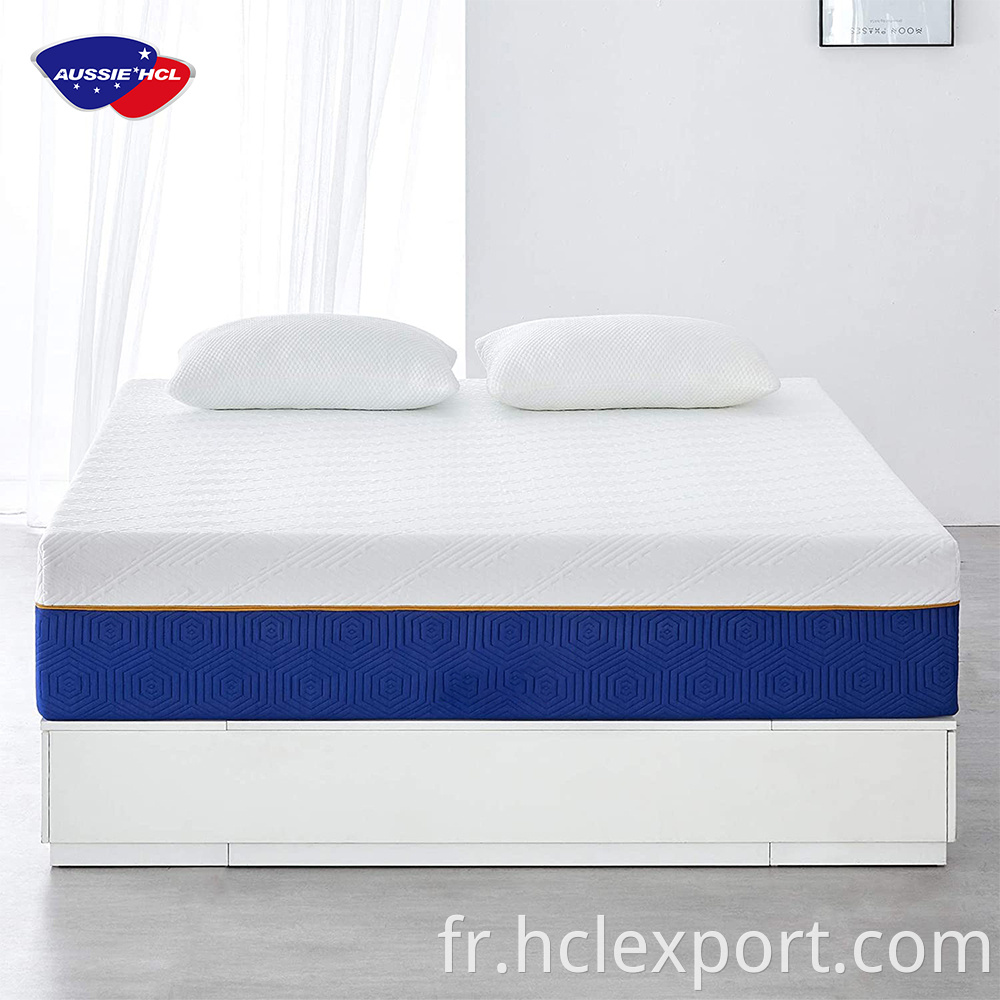 Sleep Well Gel Memory Rebound Mattress Topper Quality Royal Swirl Luxury Luxury High densité Matelas